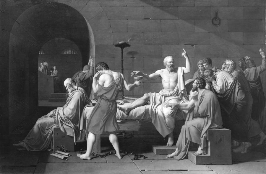 Смерть Сократа ЖакЛуи Давид 1787 год Античность Греческая культура по - фото 1