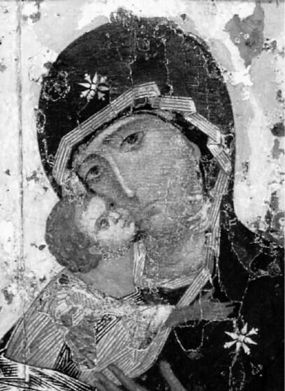 Икона Богоматерь Владимирская XII i Москва Третьяковская галерея - фото 4