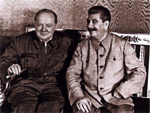 Сталин и У Черчиль Москва август 1942 г А М Василевский Хорошие - фото 16