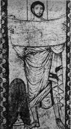 Моисей со свитком Торы Фреска в синагоге в Дуре Сирия III в Завещание и - фото 25