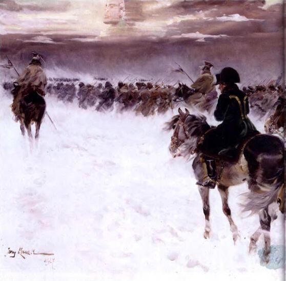 Отступление Наполеона из России Художник Е Коссак 1827 г В 1813 г - фото 8