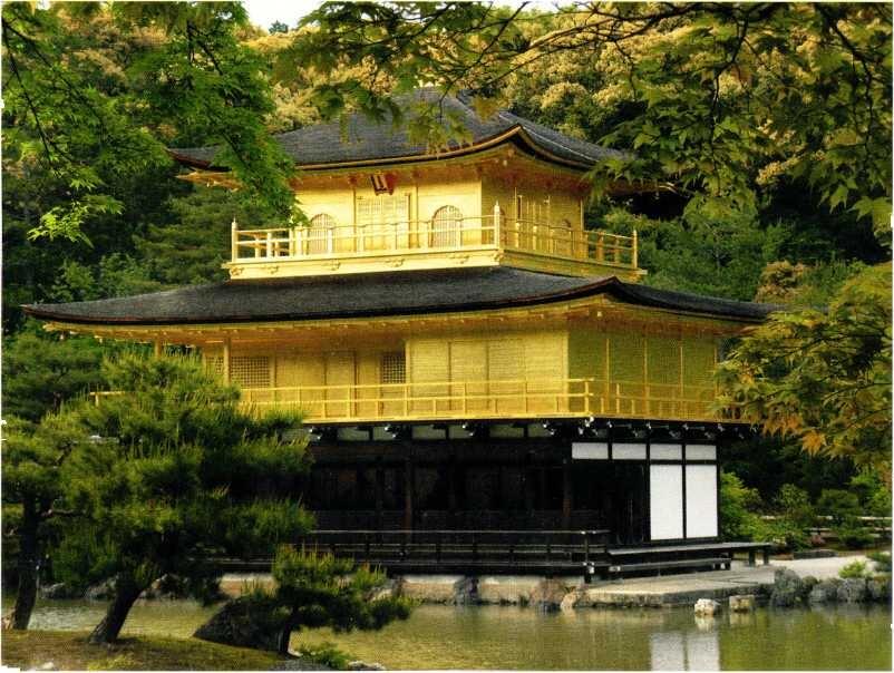 Золотой павильон Конец XIV в Киото Япония Зверь Цилинь Жираф - фото 166