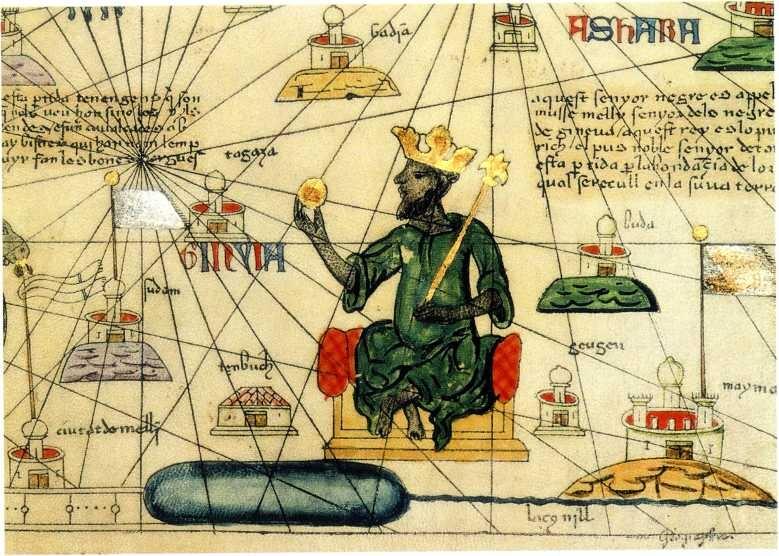 Абрахам Креск Король Мали Каталанский атлас 1374 г Национальная библиотека - фото 171