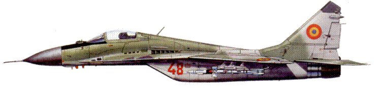 МиГ29 ВВС Румынии с опознавательными знаками в виде кокард введенными в ВВАС - фото 205