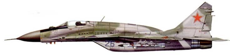 Изделие 913 МиГ29УБ ВВС ЧССР в маловысотной камуфляжной окраске МиГ29УБ - фото 206