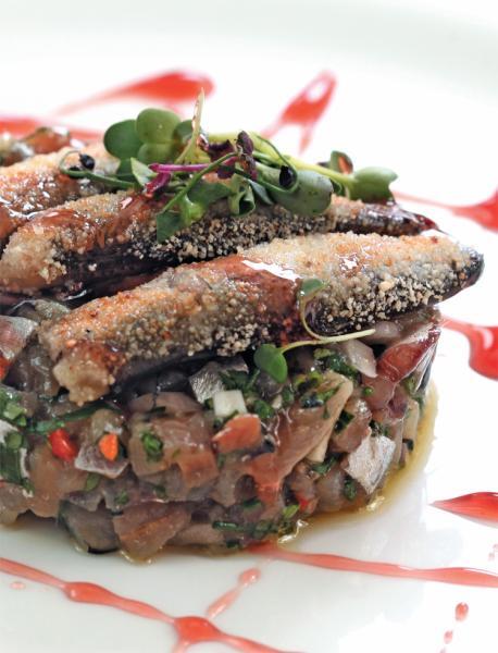 Карпаччо из тунца с овощами и цитрусовым соусом Филе тунца 600 г Цветная - фото 13