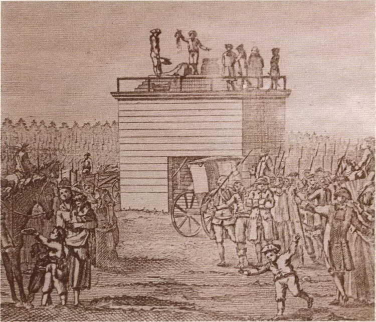 Казнь Струензе в 1772 г Гравюра конца XVIII в Королева Испании Изабелла - фото 54