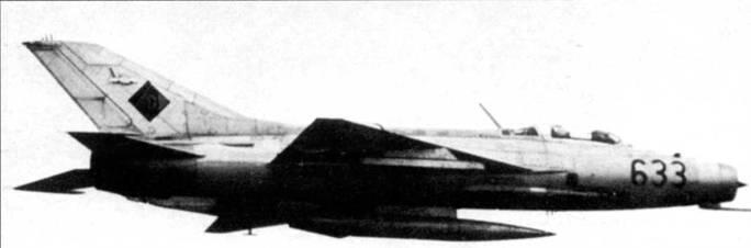 Истребитель МиГ21Ф13 ВВС ГДР На центральном пилоне под фюзеляжем подвешен - фото 31