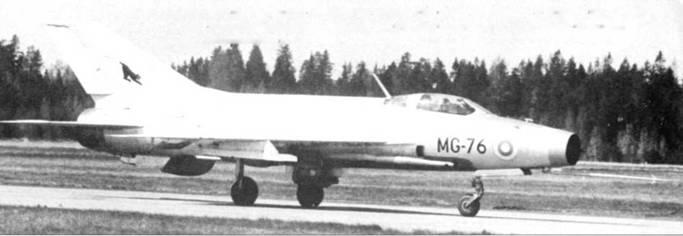 ВВС Финляндии получили первые истребители МиГ21 в 1963 г Самолеты МиГ21Ф12 - фото 47