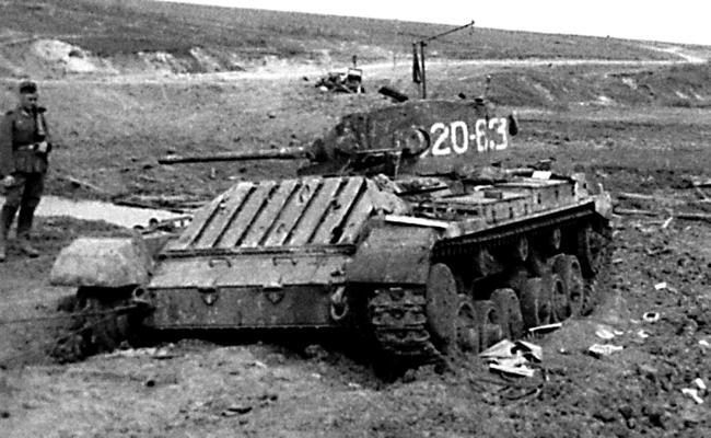Британский танк Валентайн поступивший в CCCР по лендлизу стал жертвой 10й - фото 27