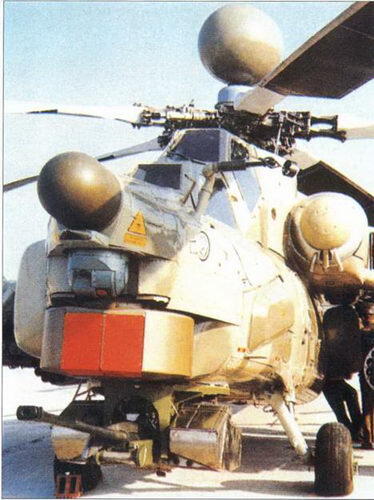 Система FLIR в носовой части вертолета Ми28Н Вертолет Ми28Н Крыло - фото 235