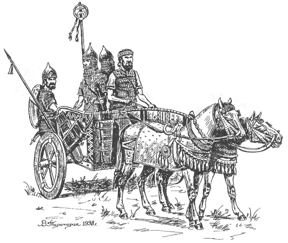 Рис 5 Ассирийская колесница IX в до нэ Конструкции эламитских колесниц - фото 7