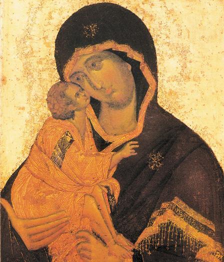 Донская икона Божией Матери перед которой молился Иван IV Внутренний вид - фото 15