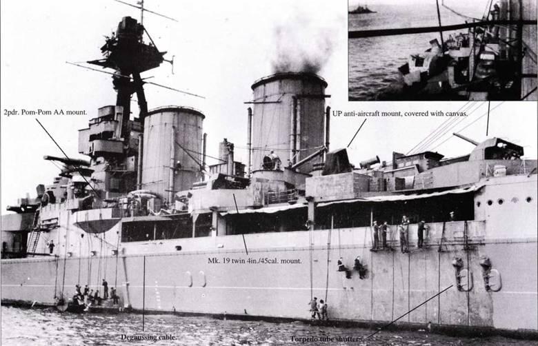 Снимок Худа сделан в октябре 1940 г Линейный крейсер стоит на якоре в - фото 84