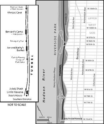 Figure 1 Map of doubletrack train tunnel under Riverside Park Manhattan New - фото 2