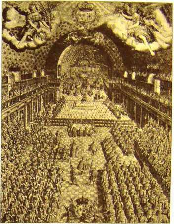 Заседание Генеральных штатов в 1614 г Гравюра XVII в Прежде всего епископ - фото 2