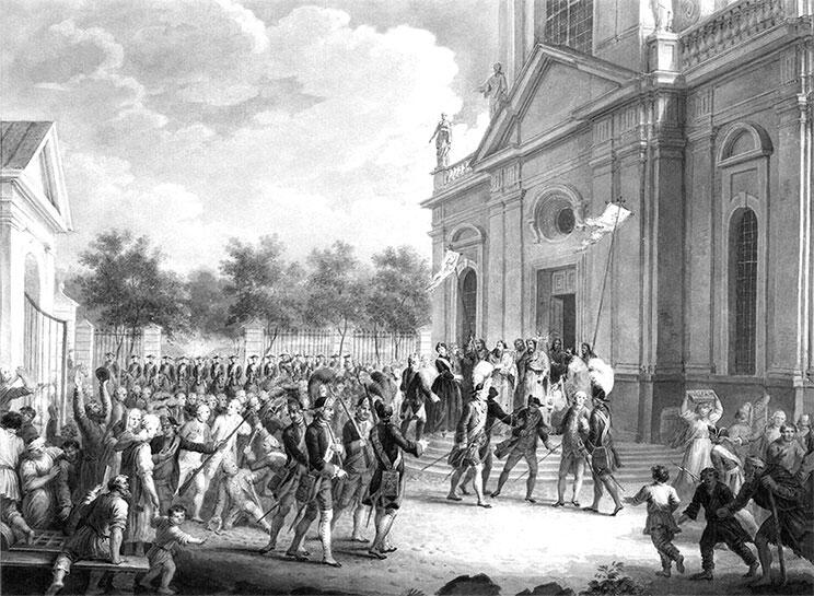 Екатерина II на ступенях Казанского собора 28 июня 1762 г Подобные праздники - фото 10