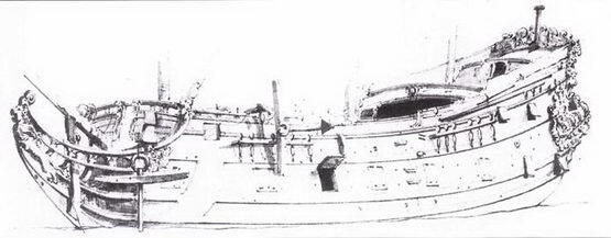 Голландский 24пушечный корабль Poslilijon гравюра ван де Вельдемладшего - фото 12