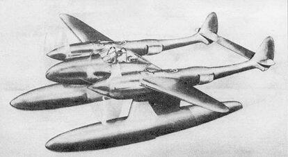Рисунок Лайтнинга в варианте гидросамолета Проект был основан на - фото 49