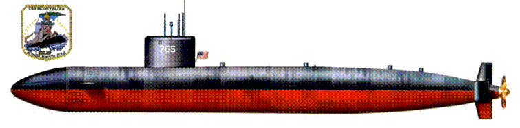 SSN765 Монпелье субмарина типа усовершенствованный Лос Анжелос Рули - фото 141