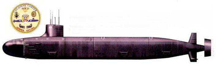 Атомная ударная подводная лодка SSN23 Джимми Картер типа Сивульф названа в - фото 148