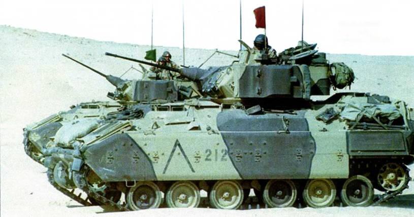 БРМ М3 во время операцииБуря в пустыне 1991 год ОТЛИЧИТЕЛЬНЫЕ ОСОБЕННОСТИ - фото 4