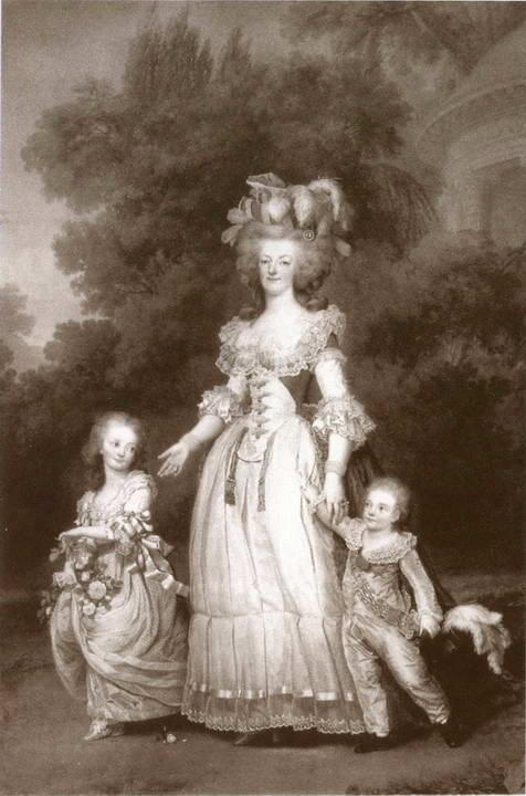 Мария Антуанетта с Мадам Руаяль и дофином Луи Жозефом Картина А У - фото 27