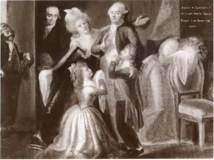 Прощание Людовика XVI с семьей в Тампле 20 января 1793 г Картина Ж Ж Гойера - фото 60