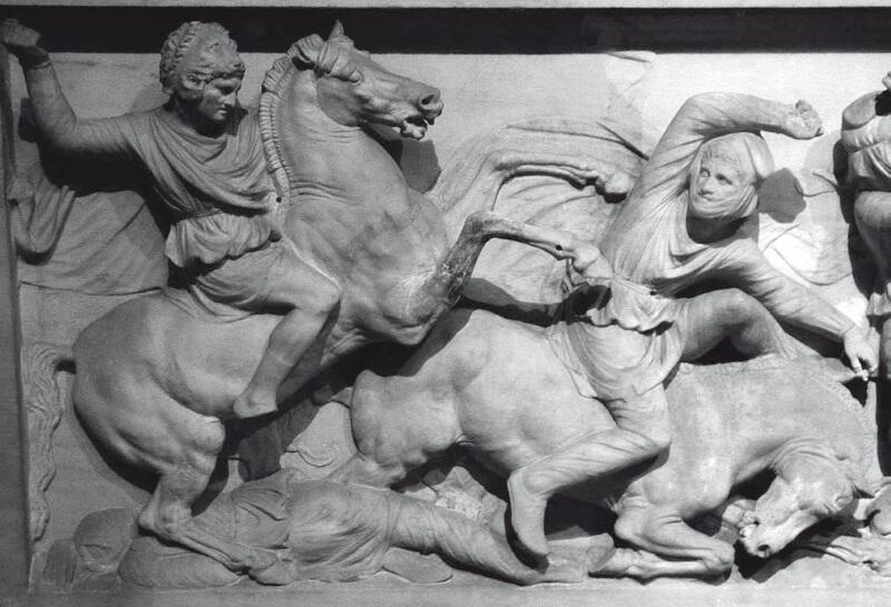 Александр Македонский в битве Барельеф с так называемого саркофага Александра - фото 3
