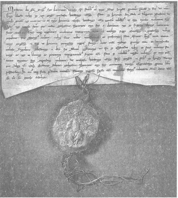 Печать Миндовга на документе с упоминанием названия Леттовия 1255 г Немцы - фото 7