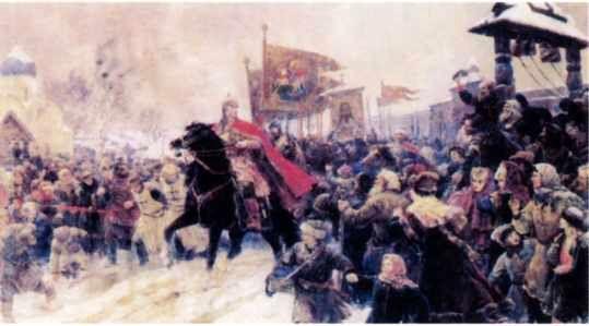 Въезд Александра Невского в Псков Картина В Серова Князь Александр и хан - фото 26