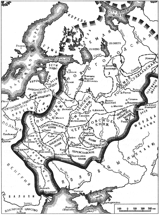 Карта 1 Общая схема русских княжеств XII века по И А Голубцову Около 1095 - фото 2