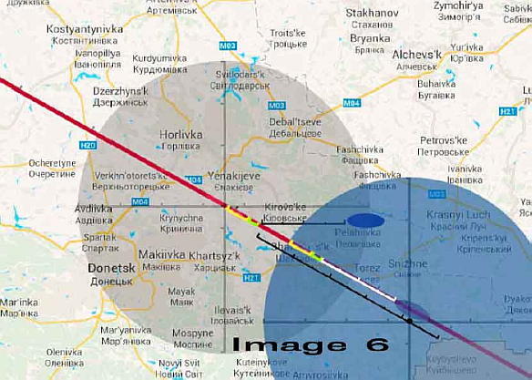 The course of 118 degrees for the track of MH17 can be verified by flight radar - фото 7