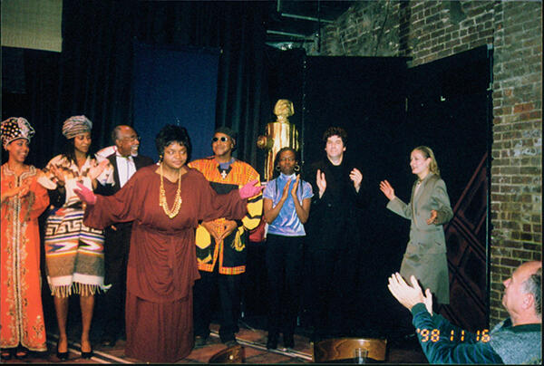 The cast of Reeds play Mother Hubbard which was performed at the Nuyorican - фото 32