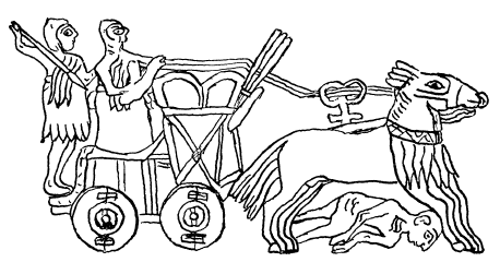 Шумерская боевая колесница изображенная на так называемом Штандарте из Ура - фото 2