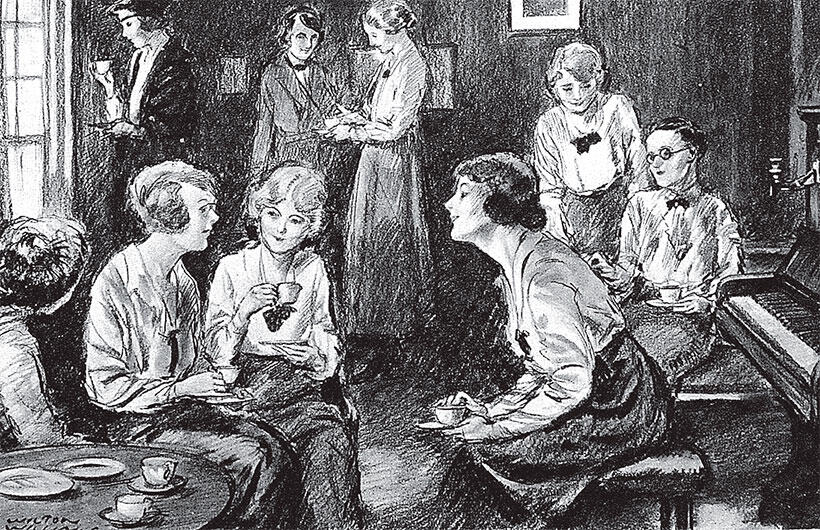 Вечеринка с какао Иллюстрейтед Лондон ньюс 1920 г Рис Уилтона Уильямса - фото 7