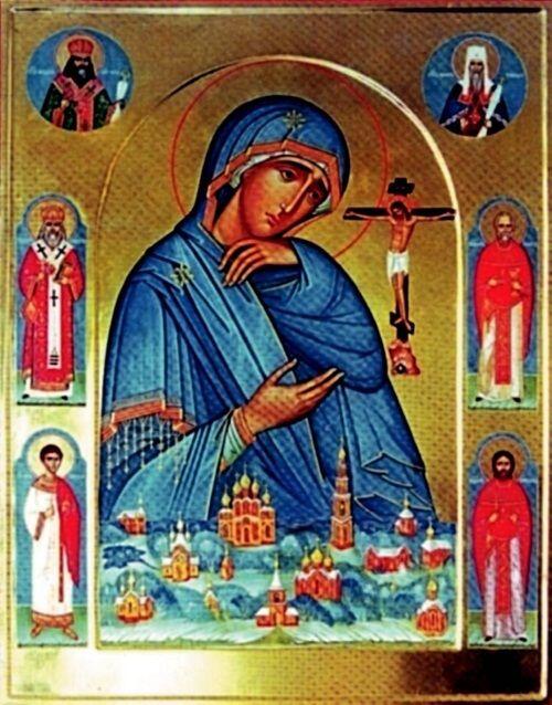Икона Божией Матери АхтырскаяАчаирская список Ахтырской иконы 2002 год - фото 16