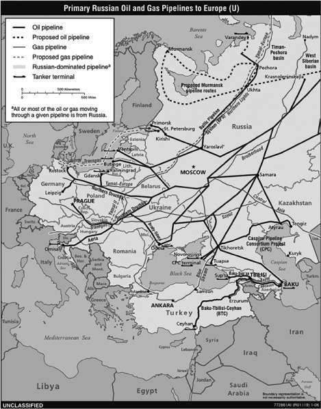 FIGURE 2 Primary Russian Oil and Gas Pipelines to Europe U Source EIA - фото 6
