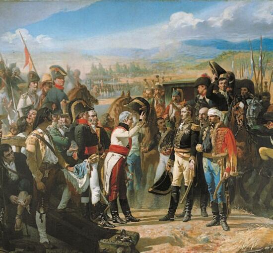 А Ж Гро Наполеон в битве при ПрейсишЭйлау 1808 г партизанами у города - фото 49