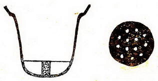 Рис 1 Слева чугунный котел в разрезе На дне кирпич На кирпиче железная - фото 1