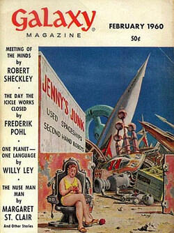 Обложка журнала Galaxy Magazine February 1960 3 обормоты евр 4 - фото 1