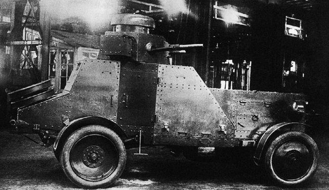 Опытный образец бронеавтомобиля БА27 на заводе АМО Москва март 1928 года - фото 4