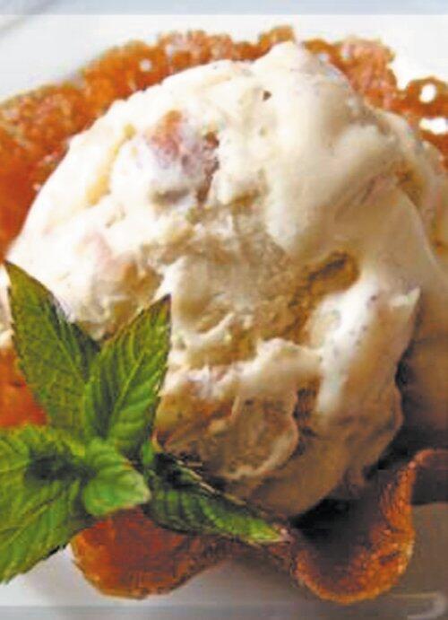 Мороженое с дыней и миндальным соусом Замороженный йогурт с апельсиновым соком - фото 44