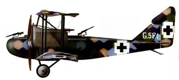 Германский бомбардировщик АЕГ GIV G581 19 Staffel 4 Bogohl Базель - фото 144