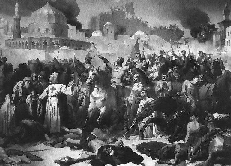 Осада крестоносцами Иерусалима в ходе первого крестового похода Картина Эмиля - фото 2