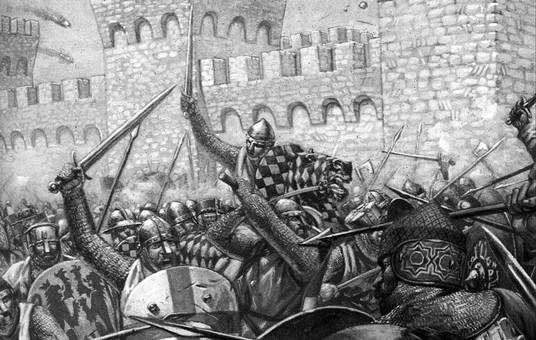 Войско крестоносцев в составе которого находятся рыцари военномонашеских - фото 6