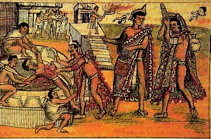 з ритуальное жертвоприношение у ацтеков обеспечивающее повторное рождение - фото 170
