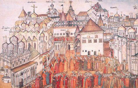 Шествие в Успенский собор в день венчания на царство Михаила Федоровича - фото 79