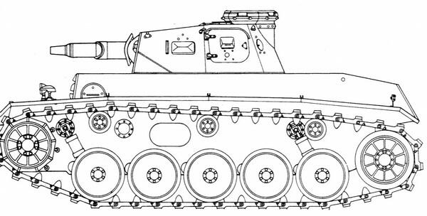 DW 2 У опытного танка VK 3001 H последовавшего за двумя первыми прототипами - фото 3