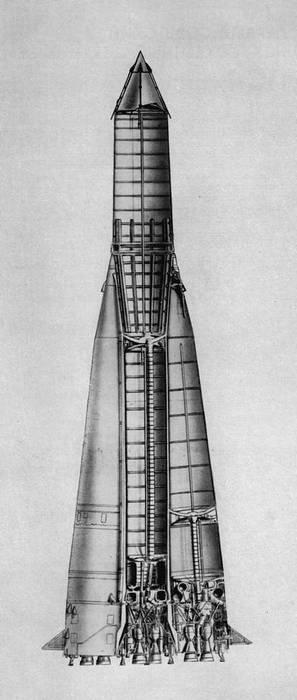Ракетаноситель Спутник Трехступенчатая ракетаноситель Восток с - фото 20